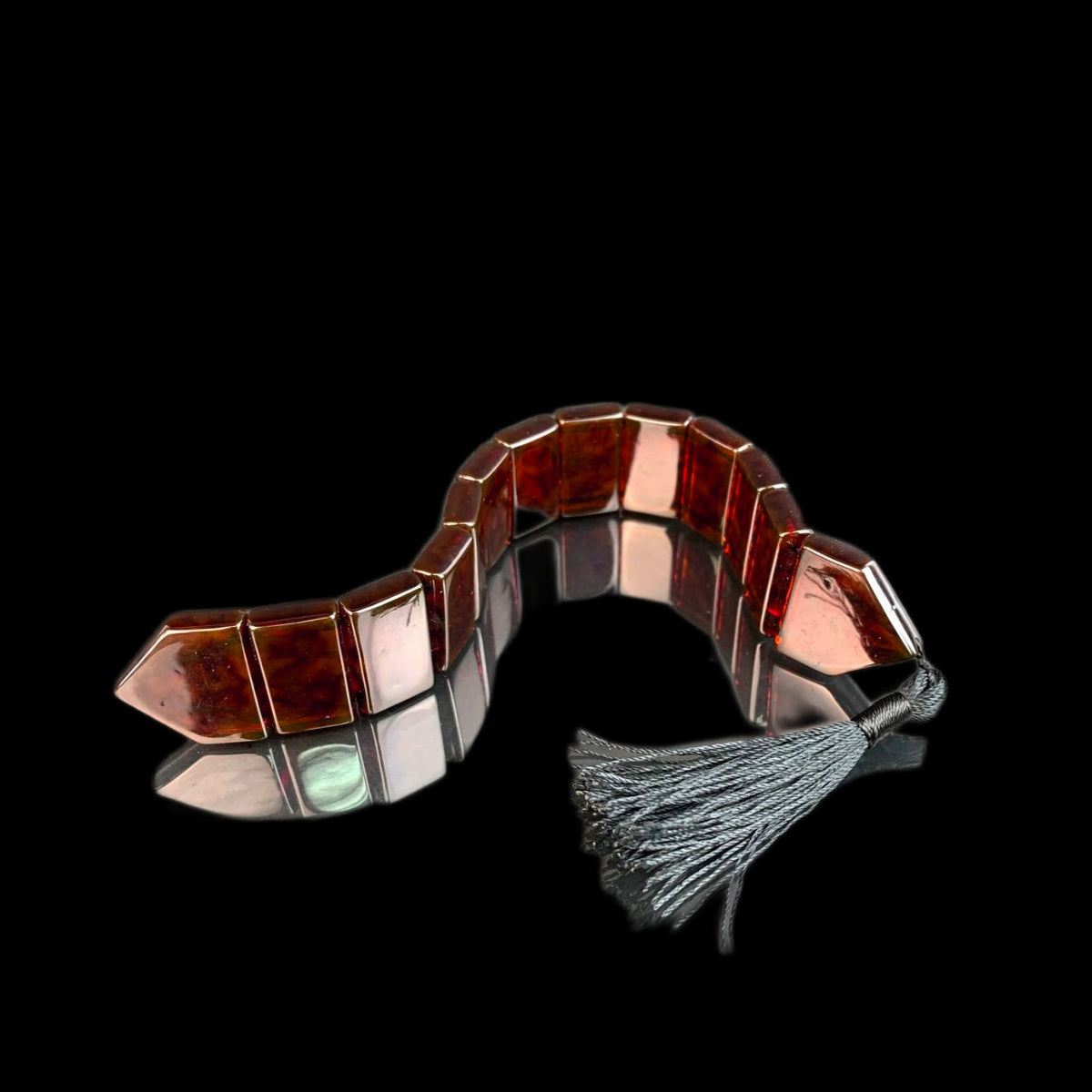 Cherry and dark Baltic amber, Made in USA by KIZIMA