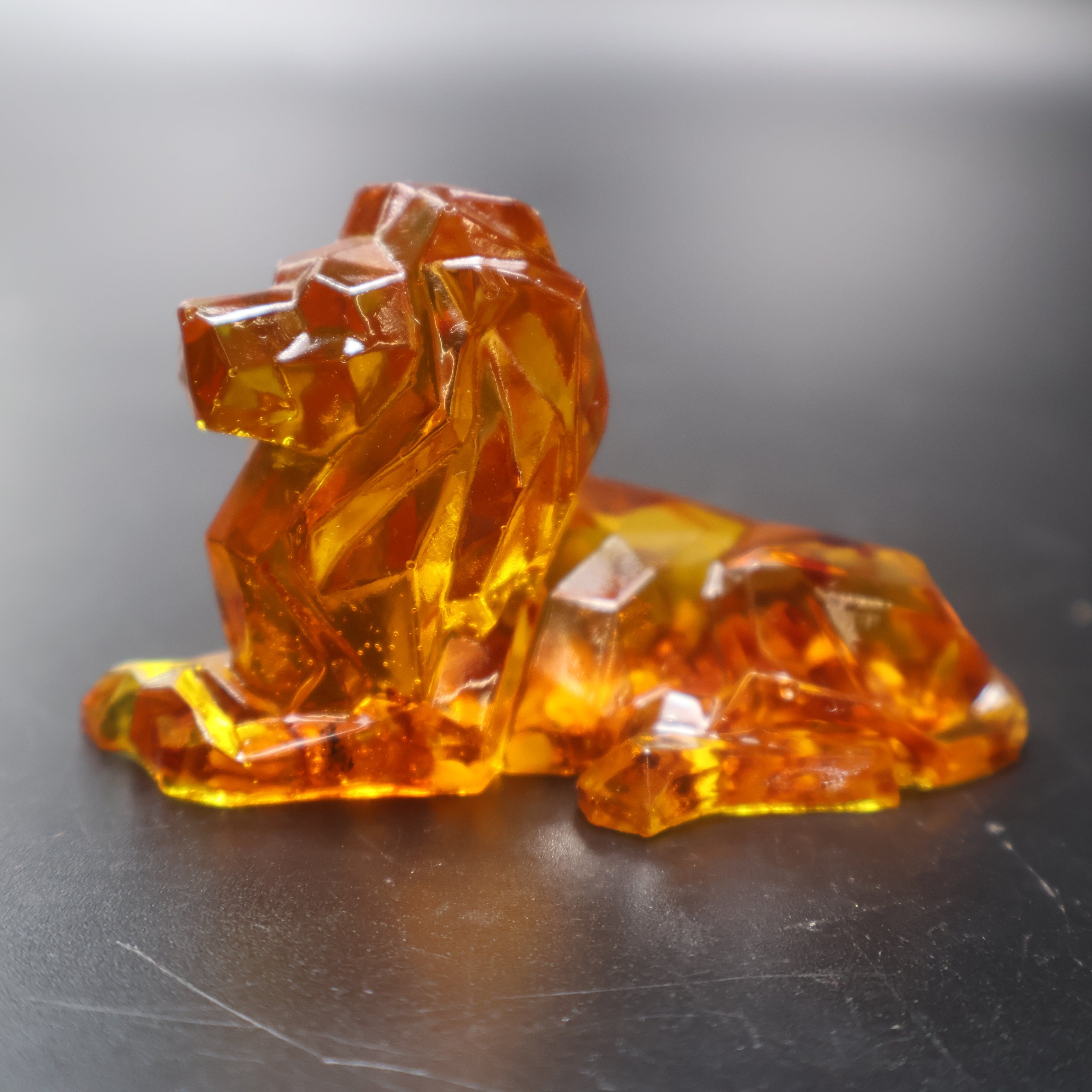 Leo Zodiac Lion Baltic Amber Figurine — Made in USA | KIZIMA®