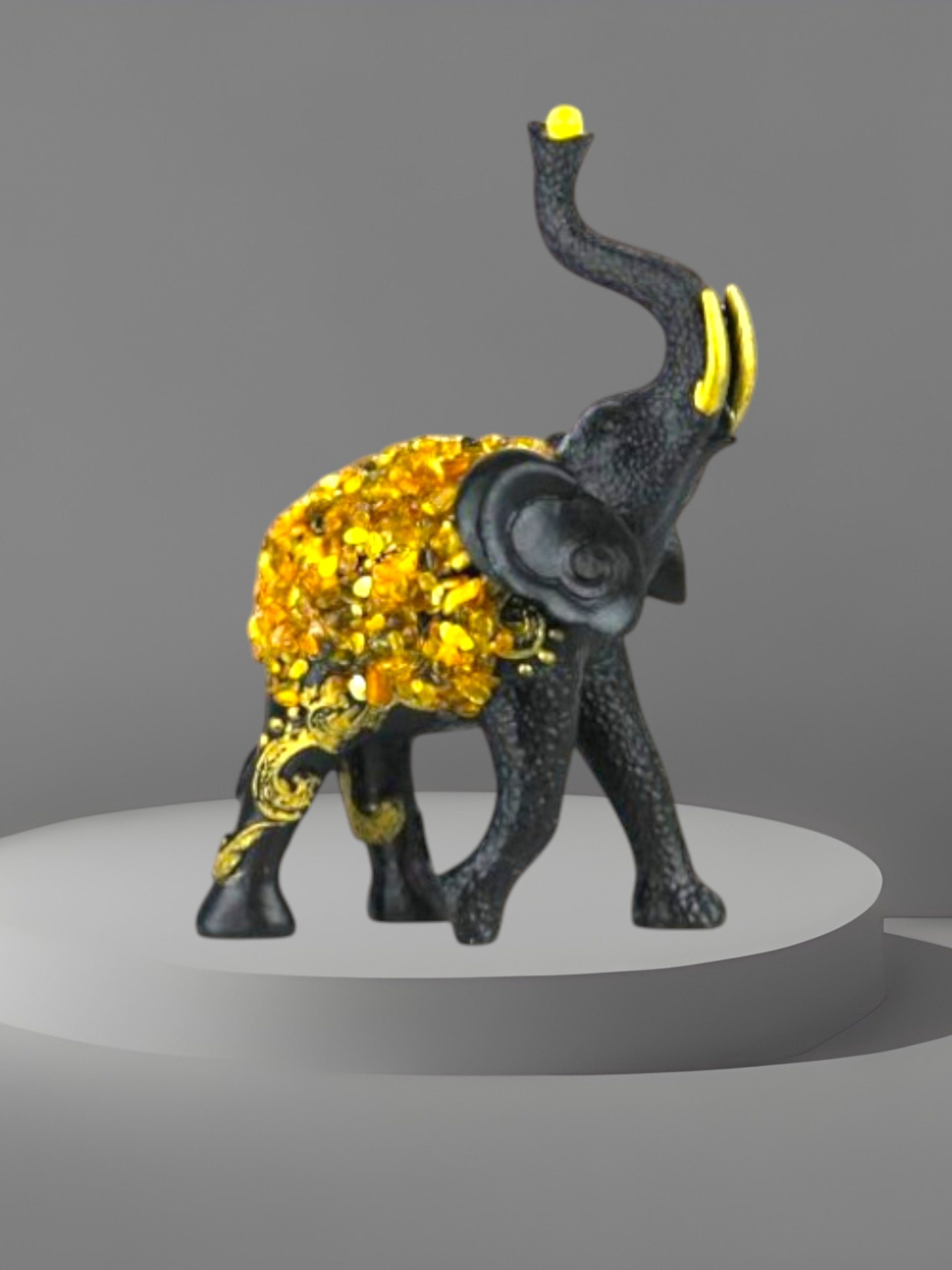 KIZIMA USA Handmade Baltic Amber Elephant Collection - Made in USA
