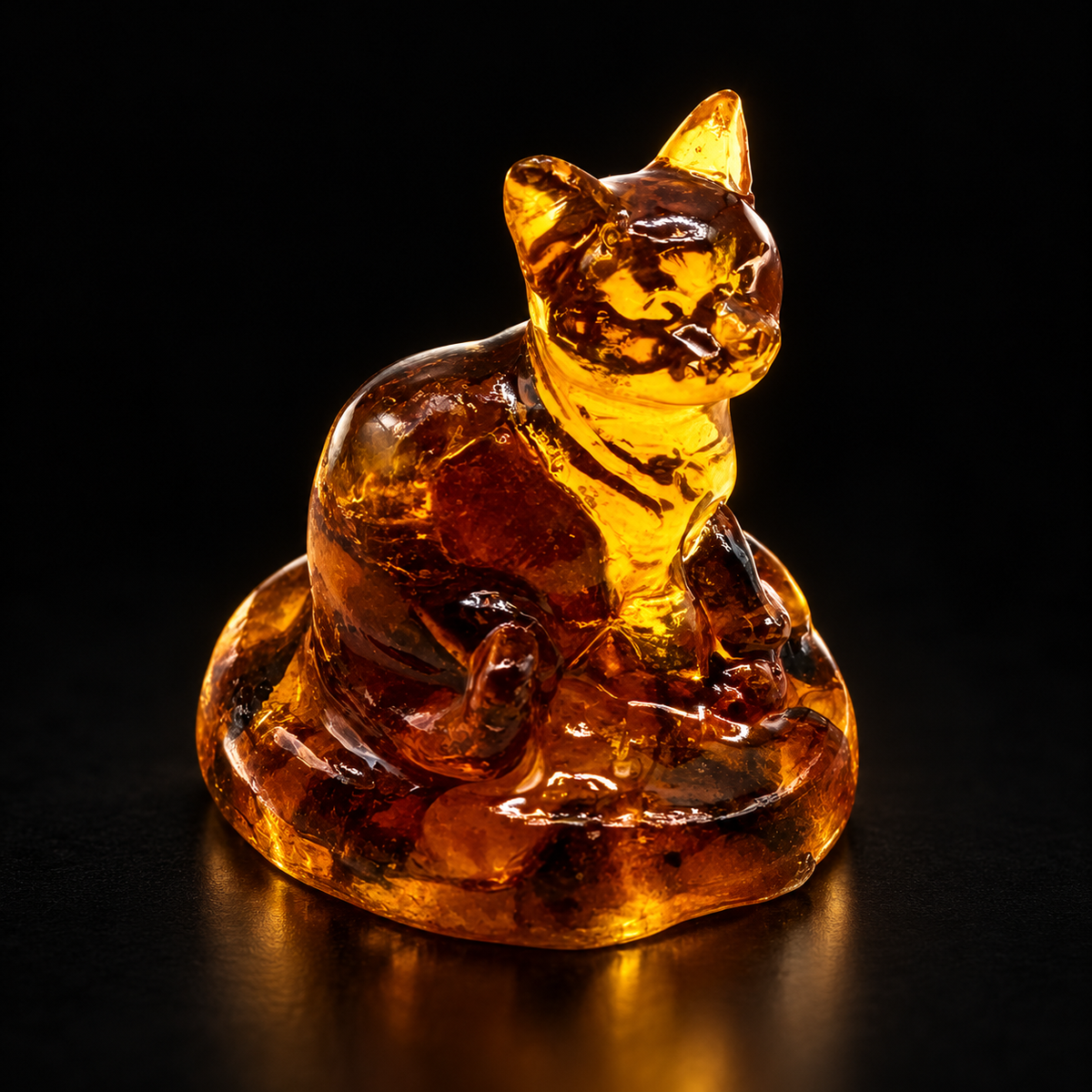 KIZIMA amber cat, black studio premium v2