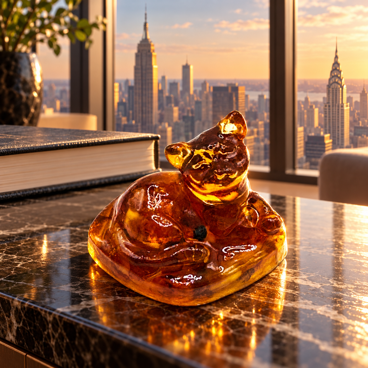 KIZIMA cat figurine in a New York interior