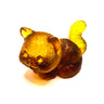 Baltic amber cat statue collectible figurine, handmade by KIZIMA New York