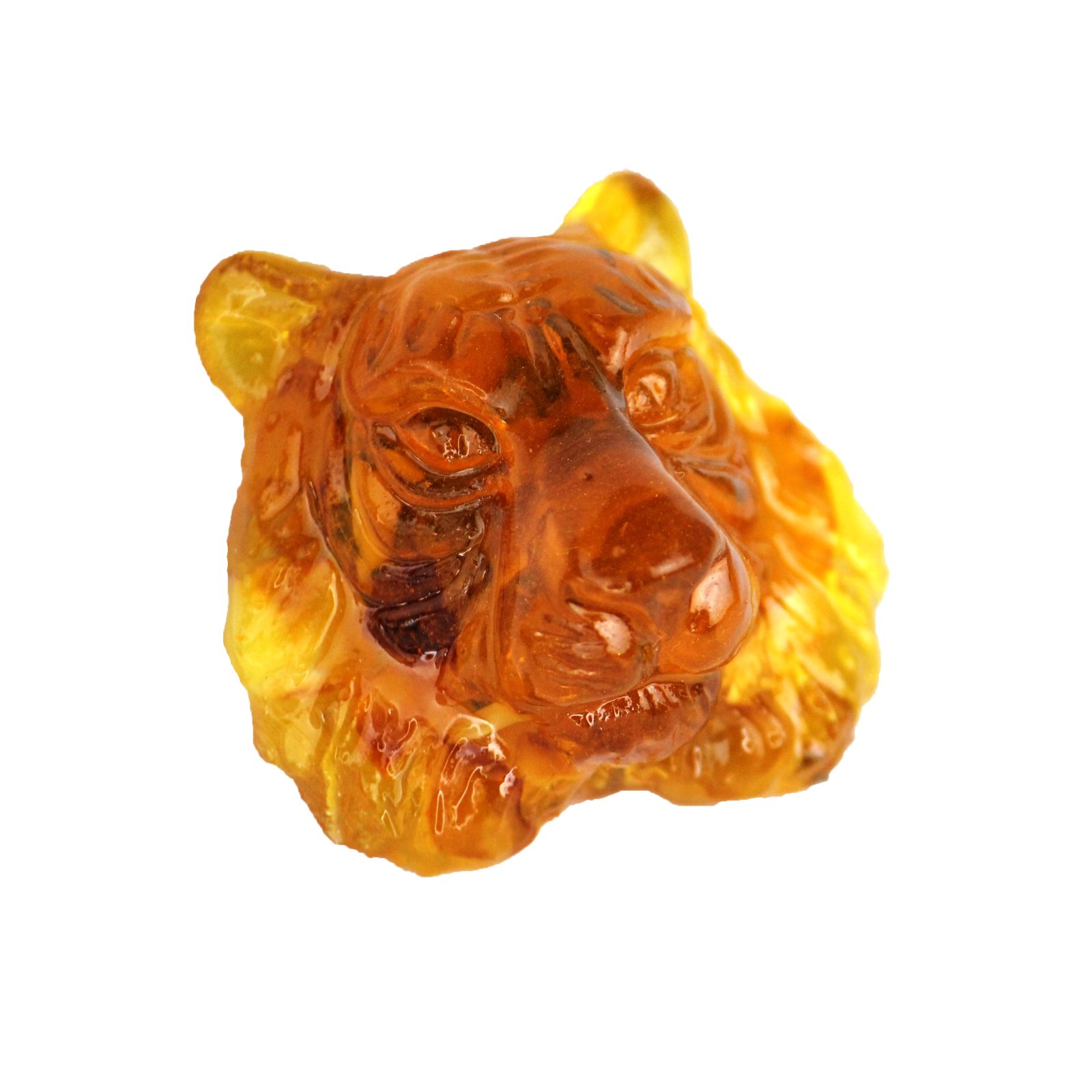 USA Handmade Magnet Tiger Natural Baltic Amber KIZIMA