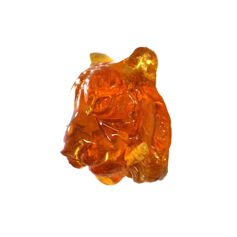 USA Handmade Magnet Tiger Natural Baltic Amber KIZIMA