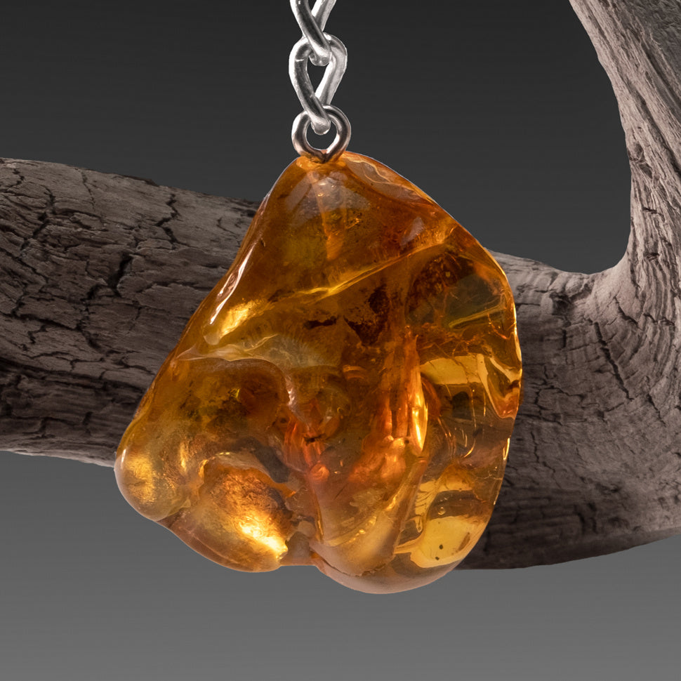 USA Handmade Amber Stone Keychain Gift For Man Car Keychain Key Ring Father's Day Gift KIZIMA