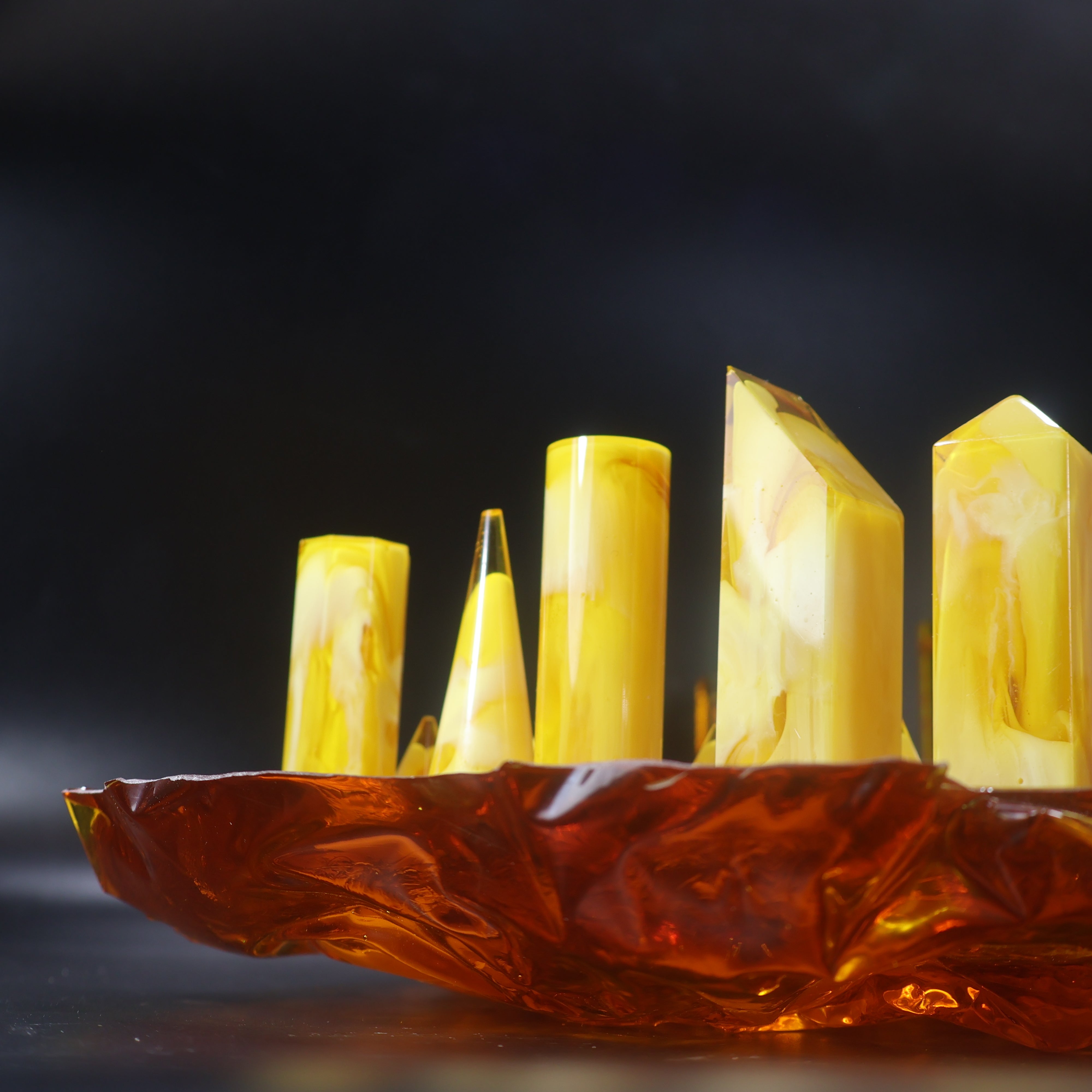 Manhattan Skyline — Baltic Amber Chess Set | Handmade in New York by KIZIMA®