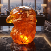 Eagle Bust Baltic Amber Statue — Made in USA | KIZIMA®