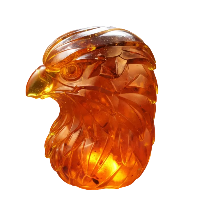 Eagle Bust Baltic Amber Statue — Made in USA | KIZIMA®