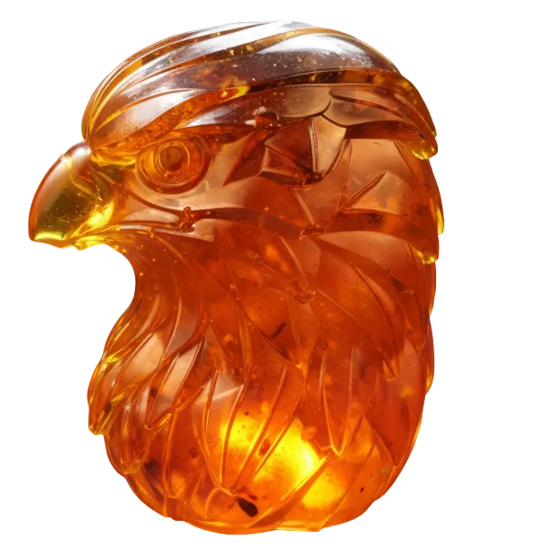 Eagle Bust Baltic Amber Statue — Made in USA | KIZIMA®