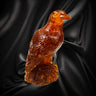Baltic amber crow figurine, handmade by KIZIMA New York