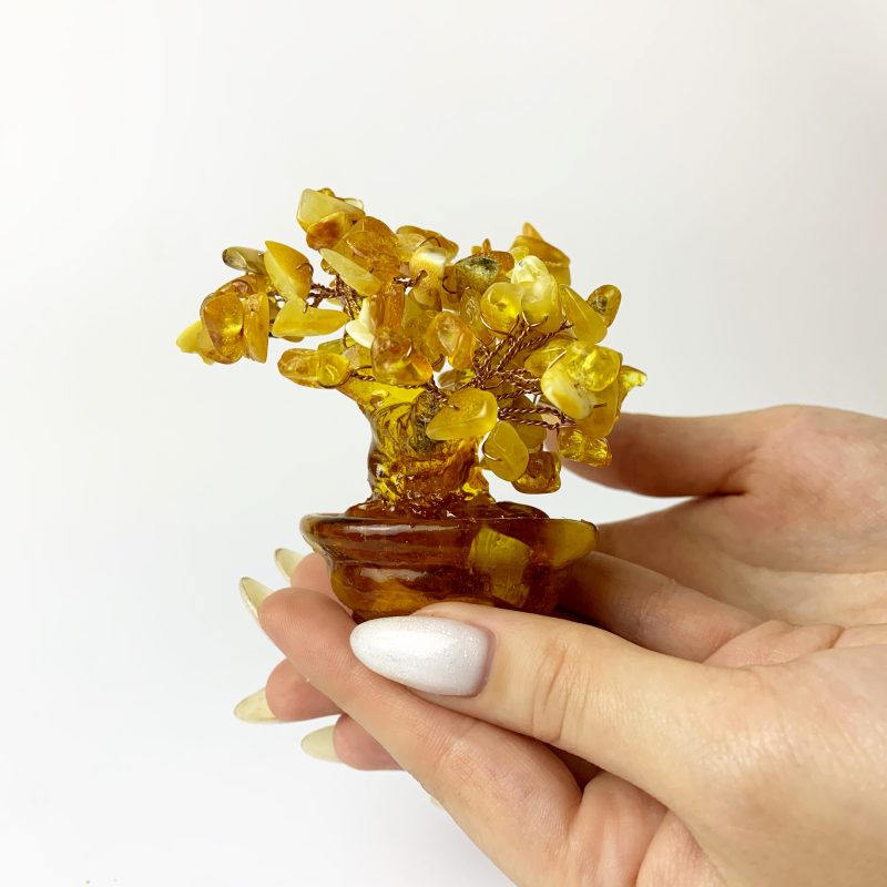 USA Handmade Money Tree Baltic Amber Home Decor KIZIMA