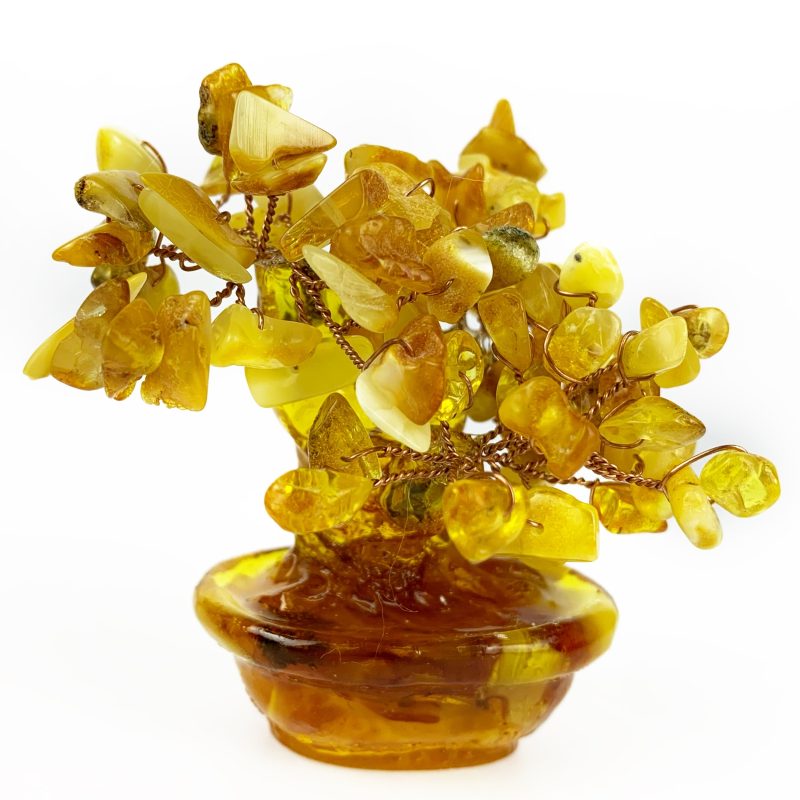 USA Handmade Money Tree Baltic Amber Home Decor KIZIMA
