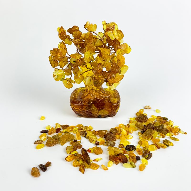 USA Handmade Money Tree Baltic Amber Home Decor KIZIMA