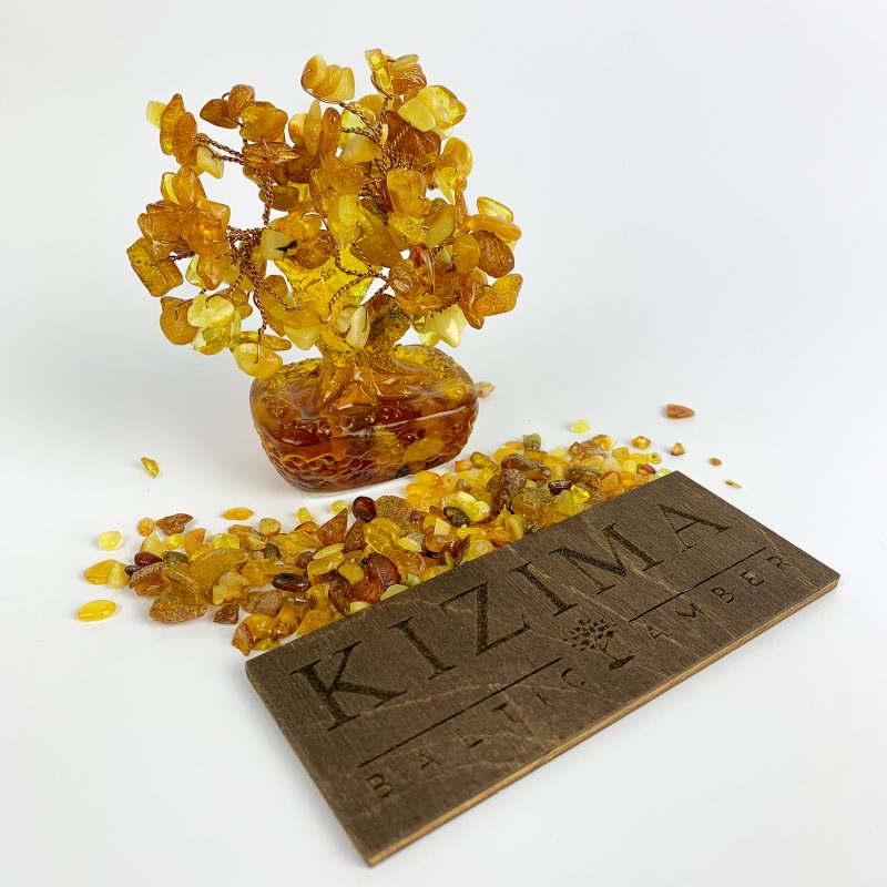 USA Handmade Money Tree Baltic Amber Home Decor KIZIMA