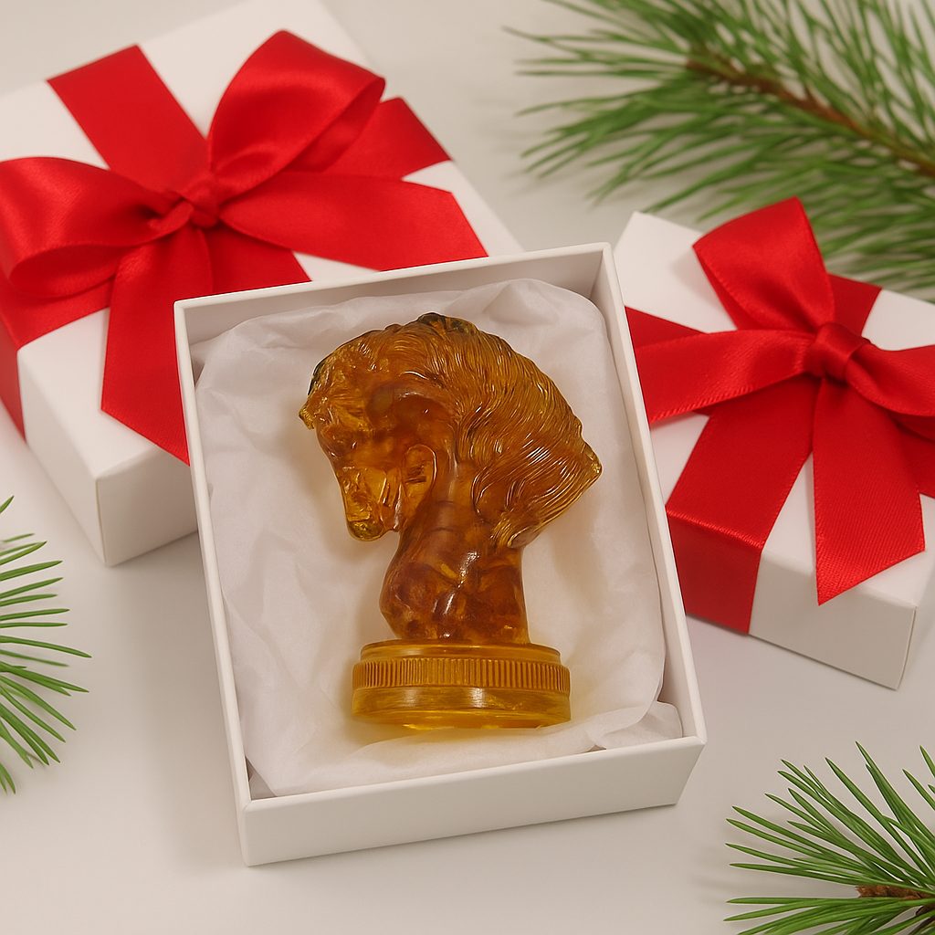 Amber Horse Figurine