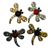 Broche libellule faite main en ambre de la Baltique – Cadeau élégant | KIZIMA USA