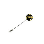 USA HANDMADE Amber Gemstone Brooch Black Valentine's Day Gift KIZIMA