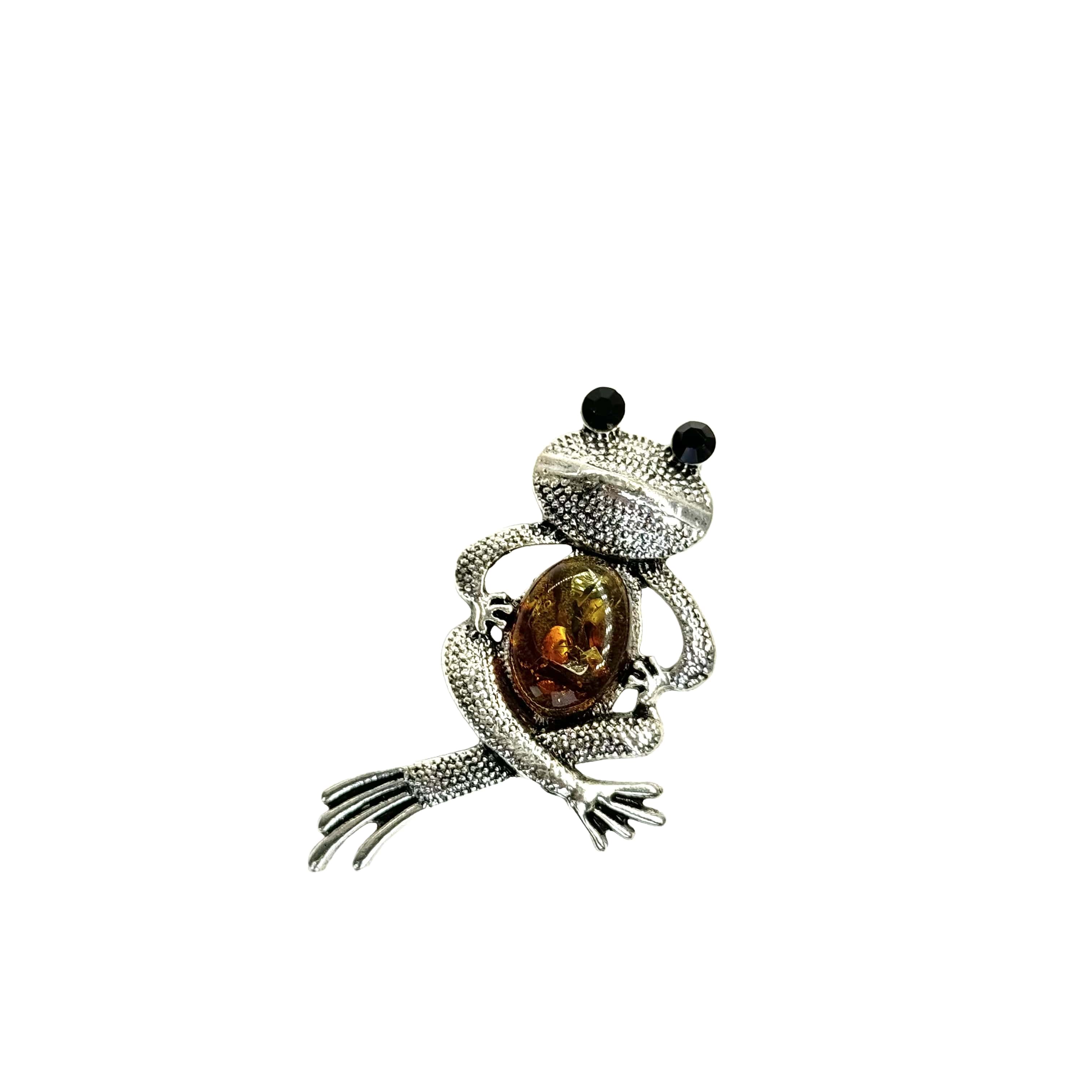 USA HANDMADE Amber Frog Brooch Valentine's Day Gift KIZIMA