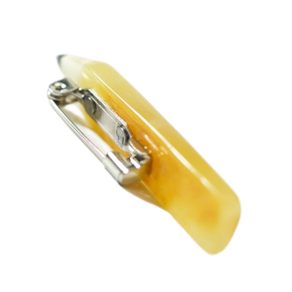 USA KIZIMA Handmade Amber pencil brooch original accessory Valentine's Day Gift