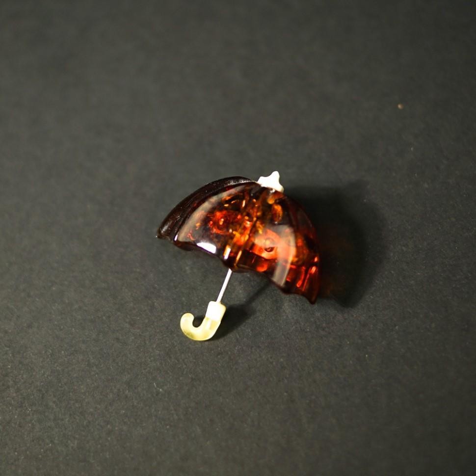 USA KIZIMA HANDMADE Amber Brooch for women Umbrella Valentine's Day Gift