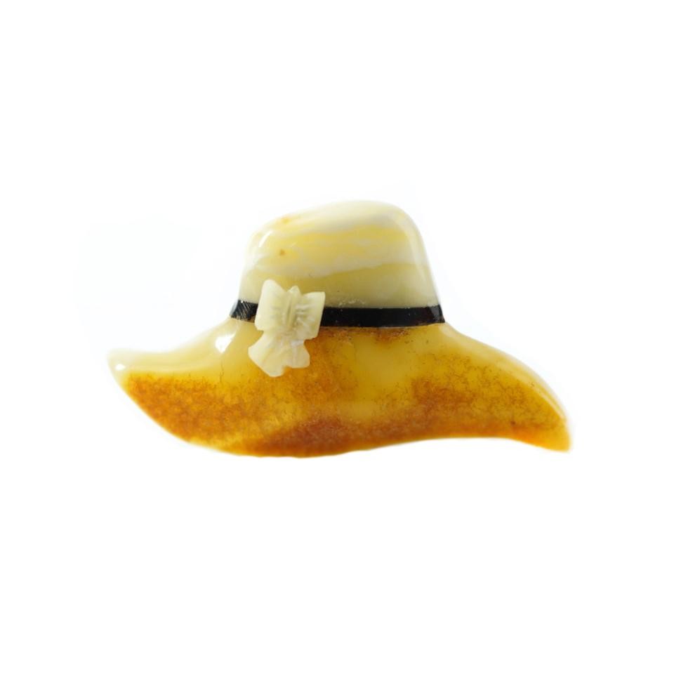 USA Handmade Amber Brooch for Women Valentine's Day Gift KIZIMA