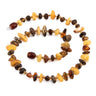 Baltic amber bead choker necklace, handmade by KIZIMA New York