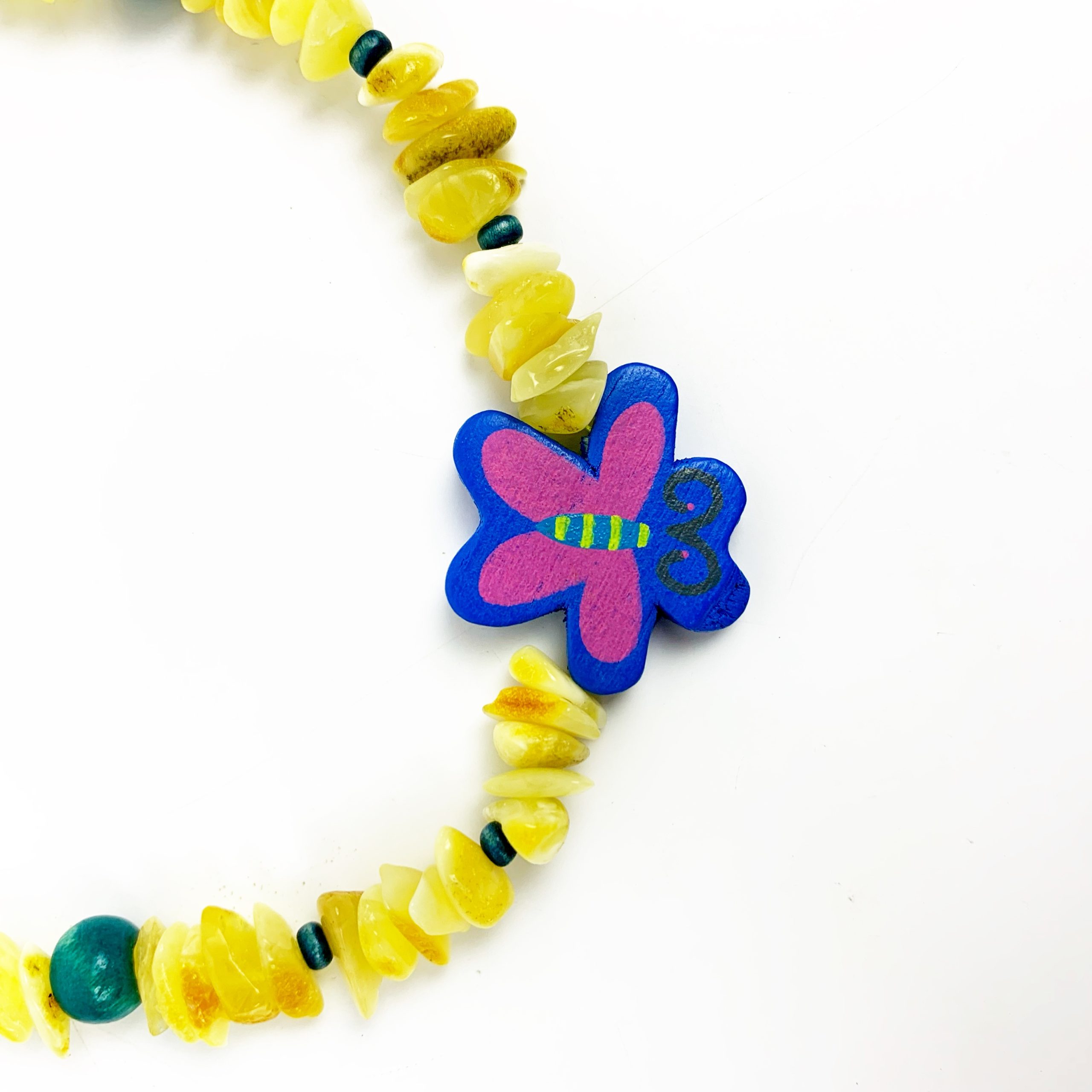 USA KIZIMA Handmade Necklace Natural amber with bracelet