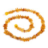 Baltic amber wild bead choker necklace, 45 cm, handmade by KIZIMA New York