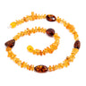 Baltic amber choker necklace, handmade by KIZIMA New York