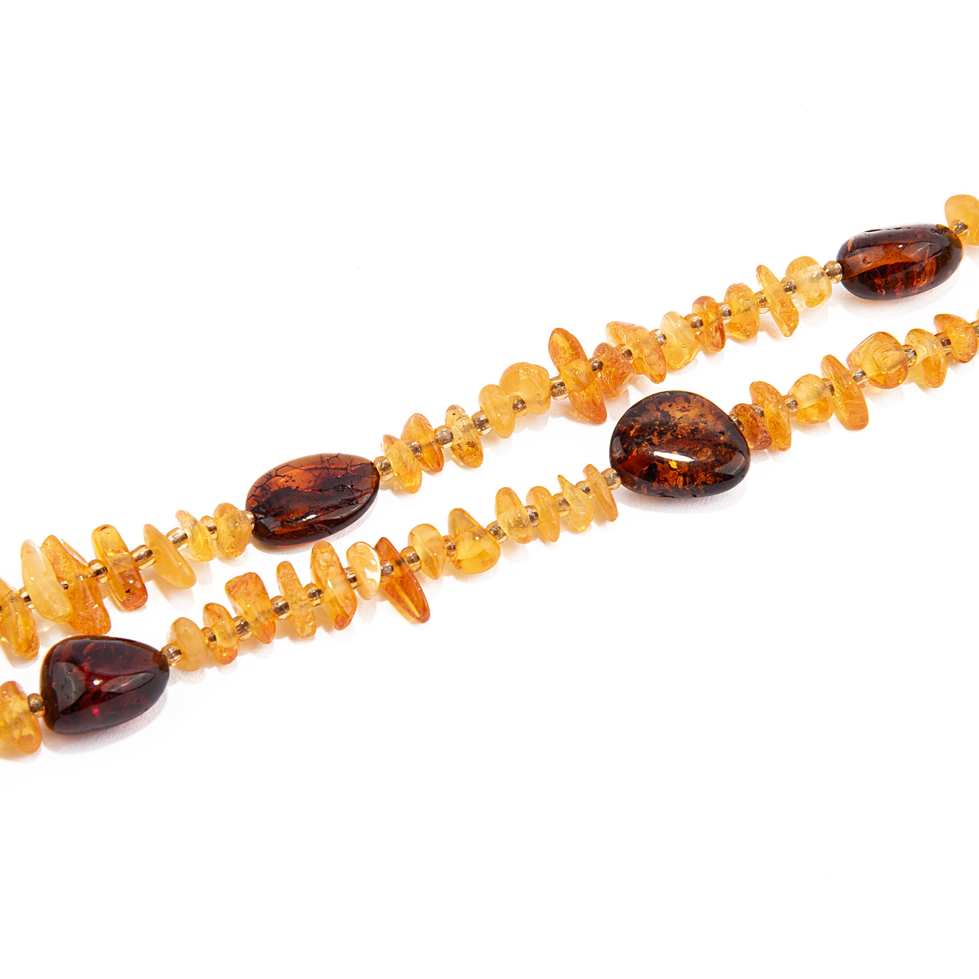 Amber choker necklace KIZIMA made of natural Baltic amber - handmade