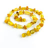 Baltic amber choker necklace, handmade by KIZIMA New York