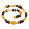 Baltic amber choker necklace, handmade by KIZIMA New York