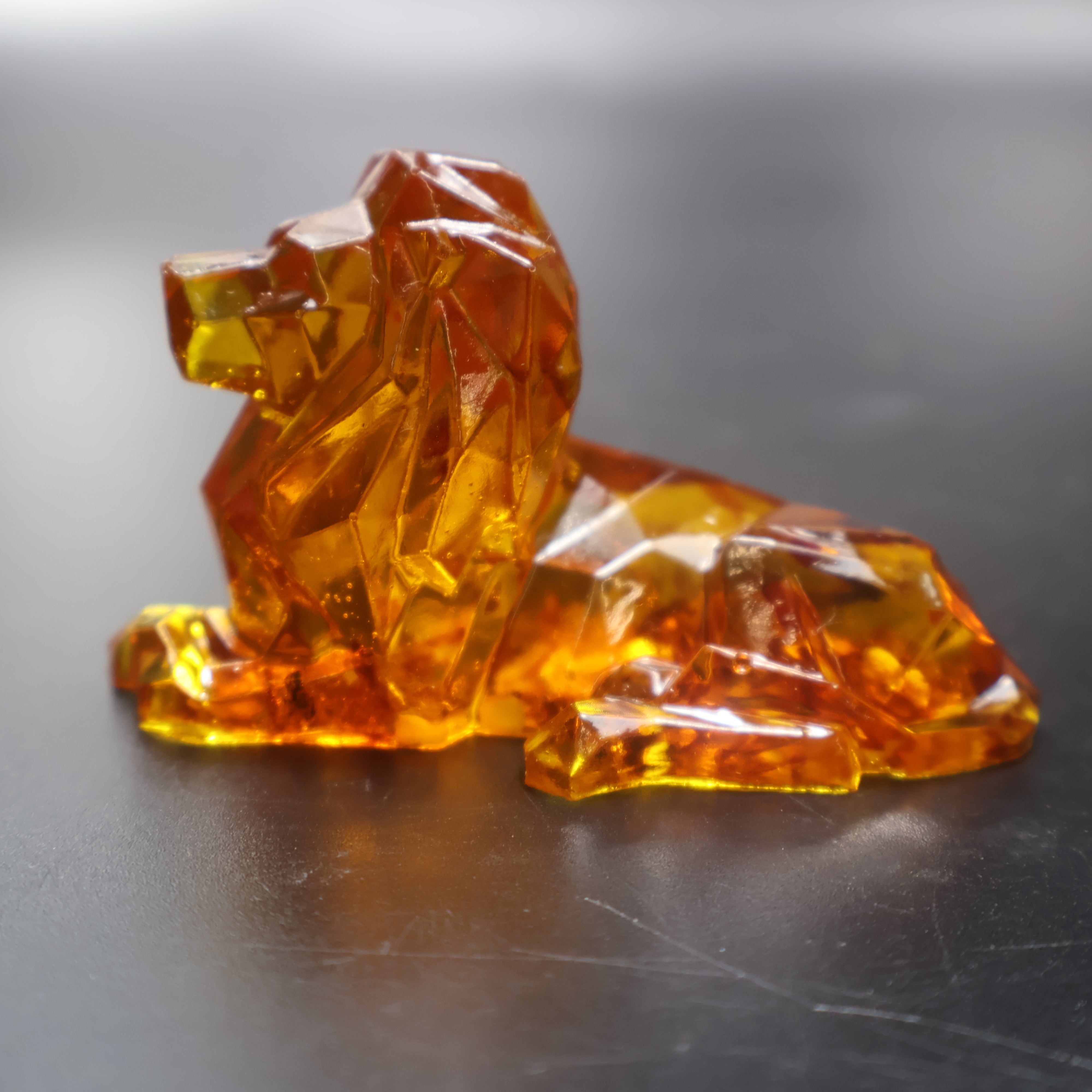 Leo Zodiac Lion Baltic Amber Figurine — Made in USA | KIZIMA®