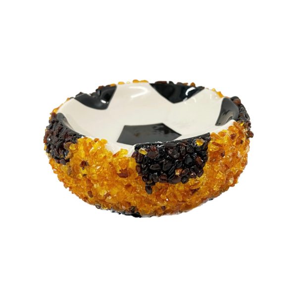KIZIMA Amber Ashtray: A Unique Gift Idea Father's Day Soccer Ball USA