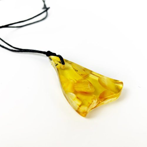 Made in USA Handmade Pendant Natural Baltic Amber Gift KIZIMA