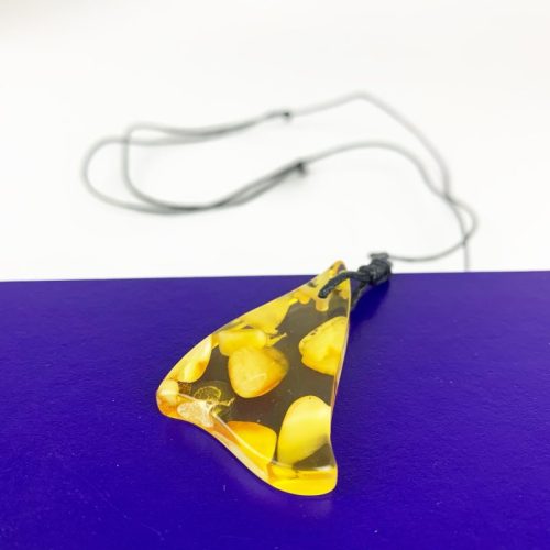 Made in USA Handmade Pendant Natural Baltic Amber Gift KIZIMA