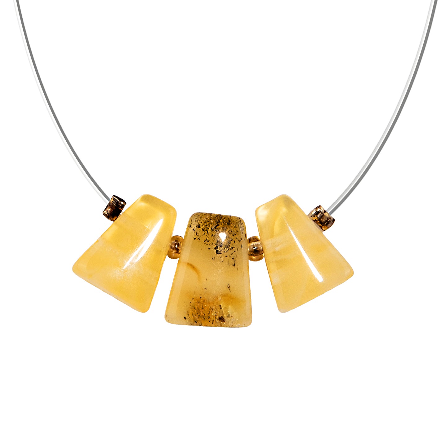 Handmade Choker Natural Baltic amber Honey Color Unique Design Amber Choker KIZIMA USA