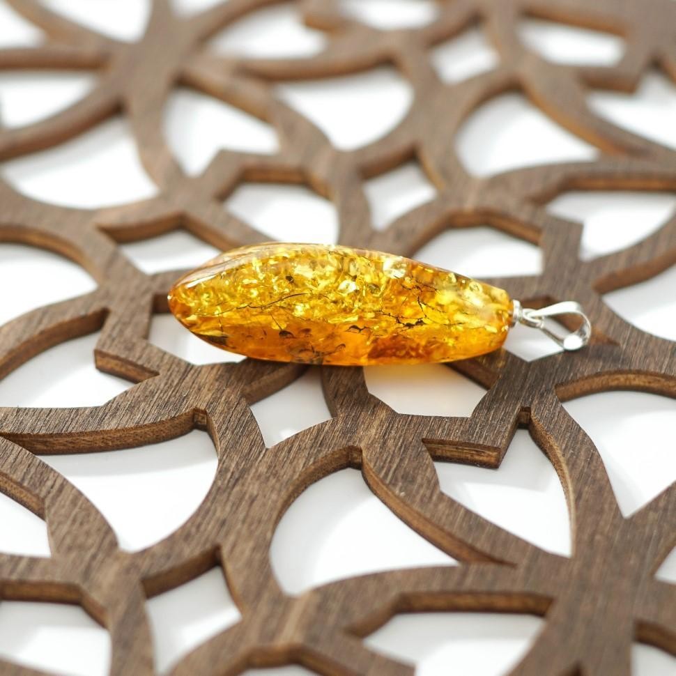 USA Handmade Amber Pendant Gift for Woman Decoration KIZIMA
