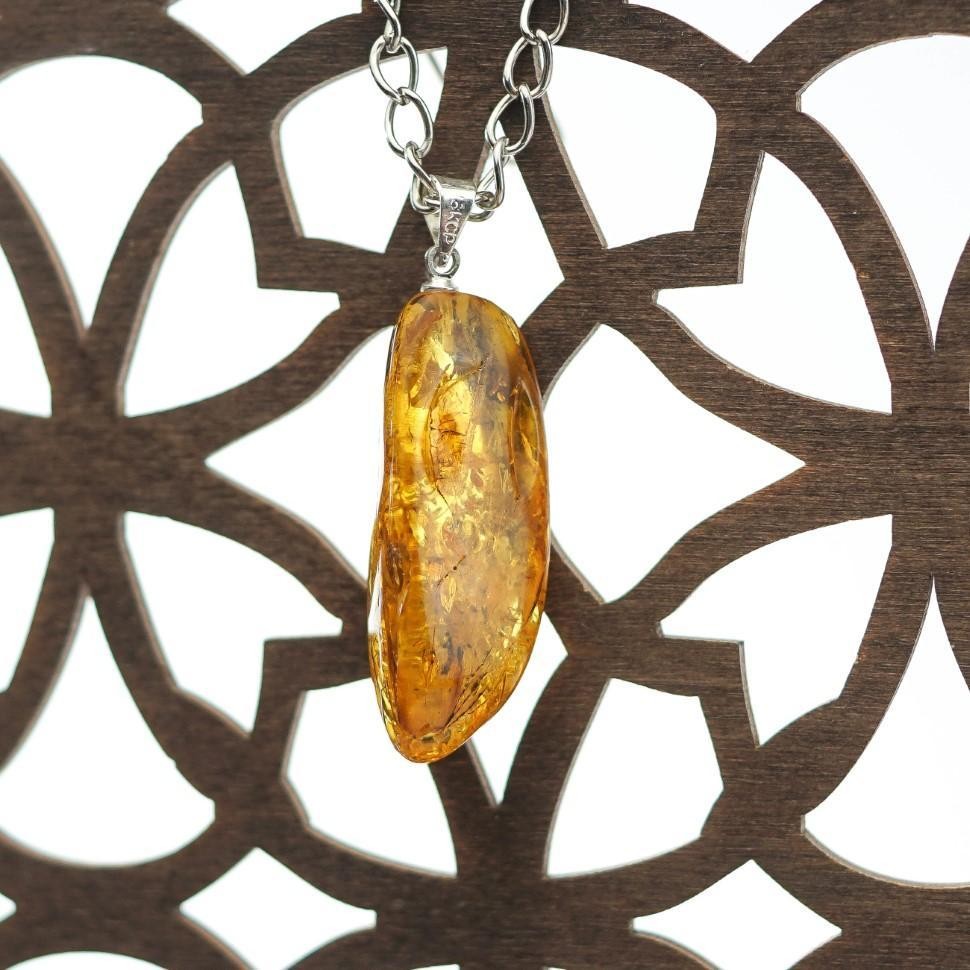 USA Handmade Amber Pendant Gift for Woman Decoration KIZIMA