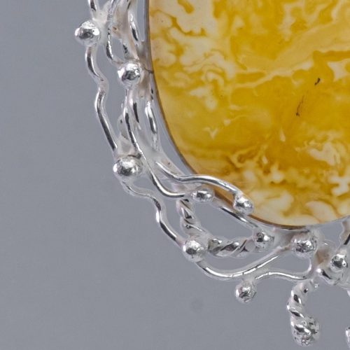 USA Handmade Vintage Pendant Natural Baltic Amber Gift KIZIMA