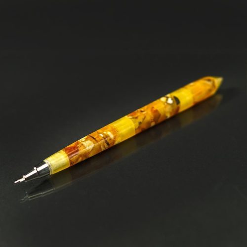 USA KIZIMA HANDMADE Pen From Natural Baltic Amber - Gift for Father's Day