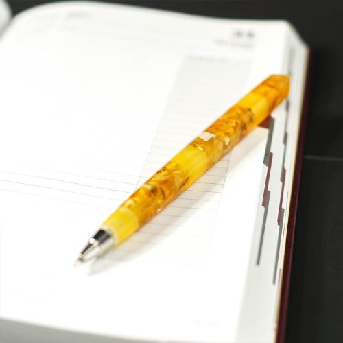 USA KIZIMA HANDMADE Pen From Natural Baltic Amber - Gift for Father's Day