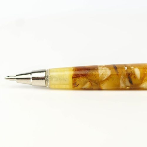USA KIZIMA HANDMADE Pen From Natural Baltic Amber - Gift for Father's Day