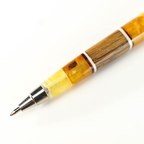 Luxury Gift Amber & Bog Oak Pen – KIZIMA USA