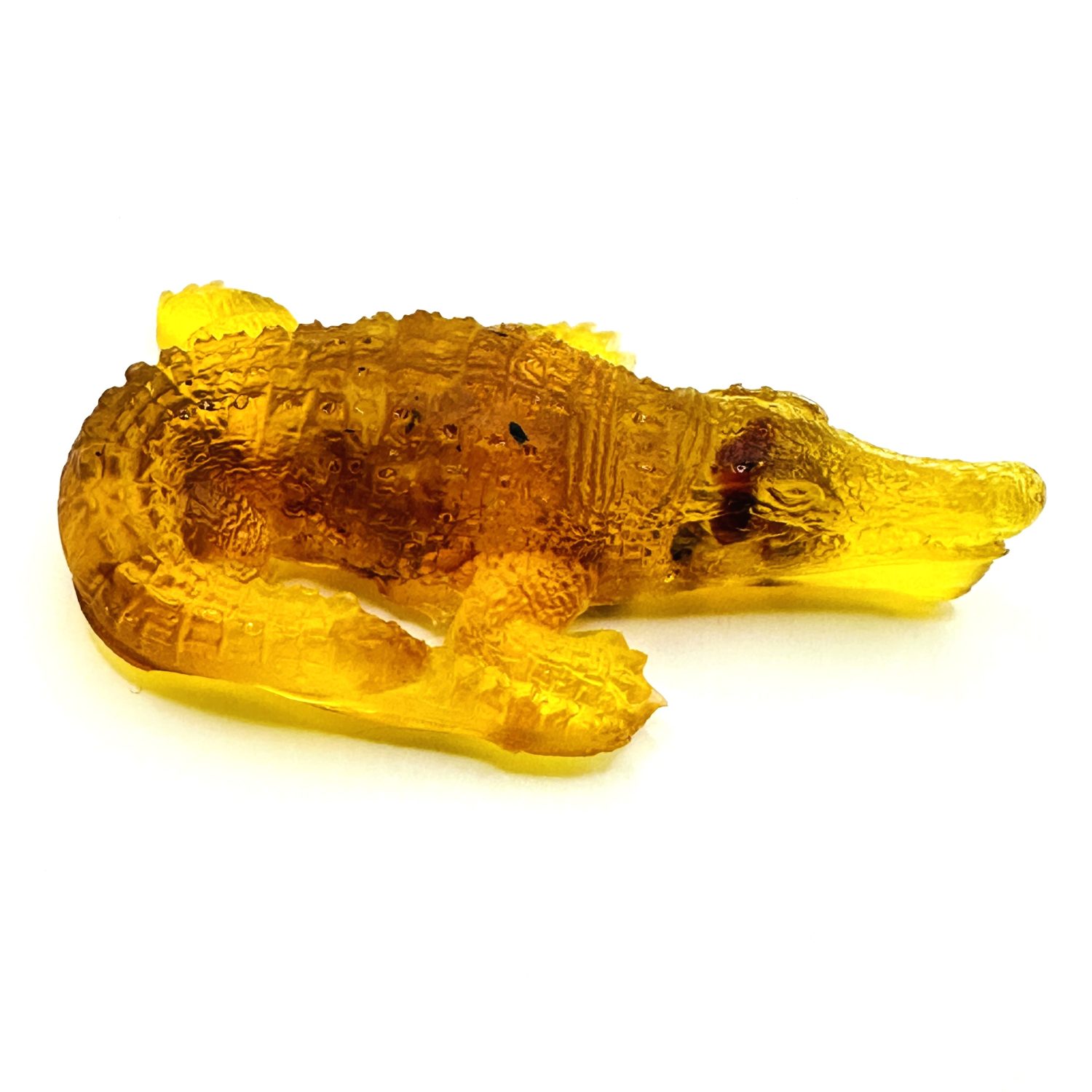 USA Figurine artisanale Souvenir Ambre de la Baltique Crocodile Cadeau Décoration d'intérieur KIZIMA