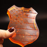 Baltic amber police badge, America 250, handmade by KIZIMA New York