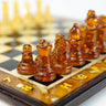 Baltic amber chess pieces, luxury executive gift, handmade by KIZIMA New York