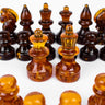 Luxury Baltic amber chess pieces by KIZIMA New York