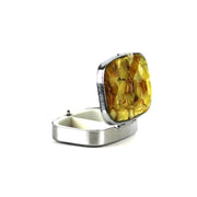 USA  Handmade Jewelry mini Box for Women Natural Baltic Amber KIZIMA