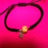 Baltic amber bracelet with clover pendant, handmade by KIZIMA New York